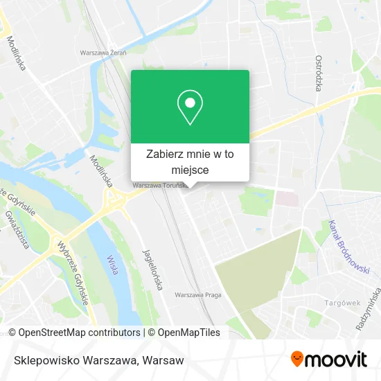 Mapa Sklepowisko Warszawa