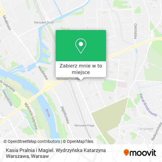 Mapa Kasia Pralnia i Magiel. Wydrzyńska Katarzyna Warszawa