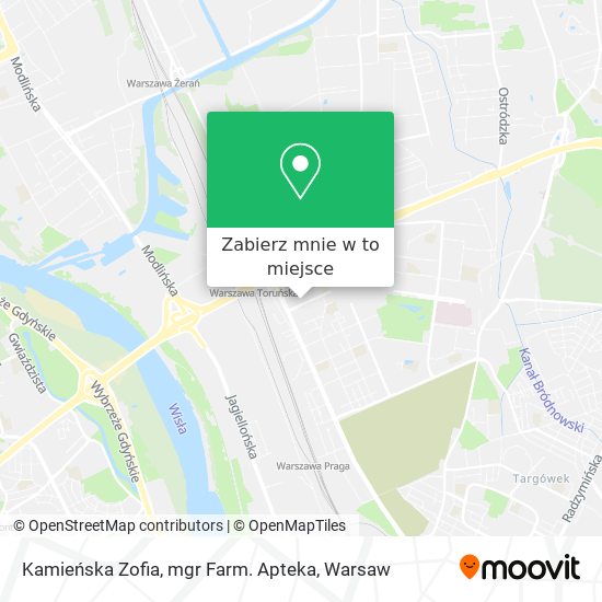 Mapa Kamieńska Zofia, mgr Farm. Apteka