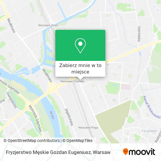 Mapa Fryzjerstwo Męskie Gozdan Eugeniusz