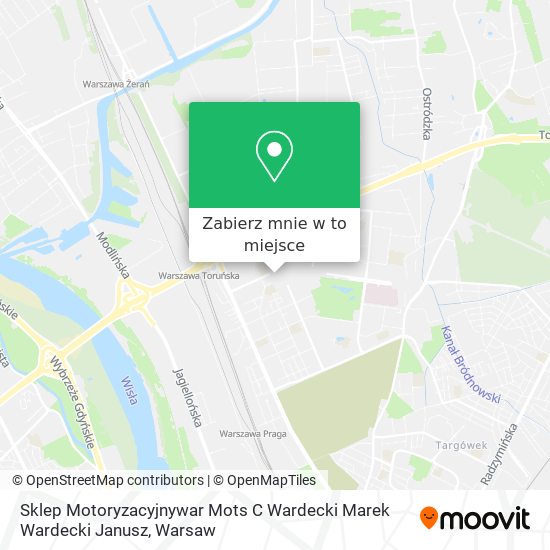 Mapa Sklep Motoryzacyjnywar Mots C Wardecki Marek Wardecki Janusz