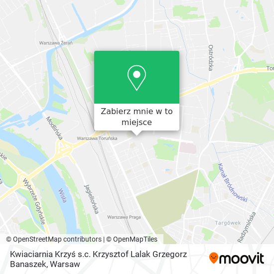 Mapa Kwiaciarnia Krzyś s.c. Krzysztof Lalak Grzegorz Banaszek