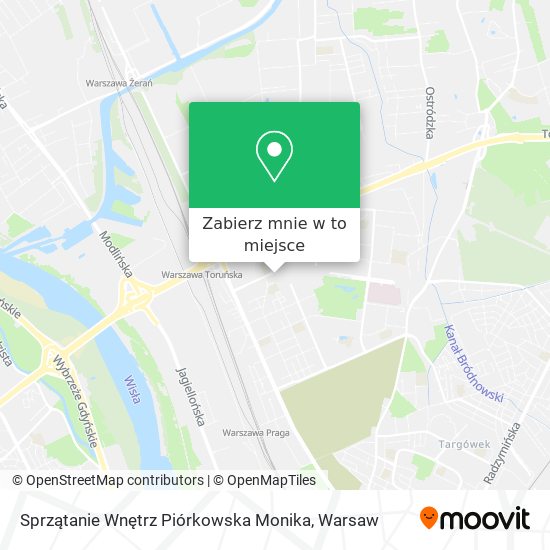 Mapa Sprzątanie Wnętrz Piórkowska Monika