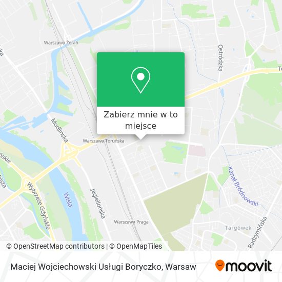 Mapa Maciej Wojciechowski Usługi Boryczko