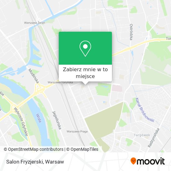 Mapa Salon Fryzjerski