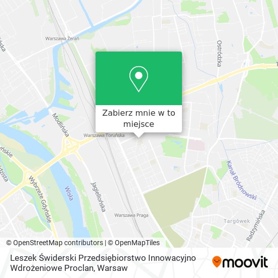 Mapa Leszek Świderski Przedsiębiorstwo Innowacyjno Wdrożeniowe Proclan