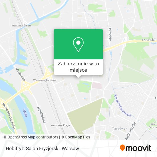 Mapa Hebifryz. Salon Fryzjerski