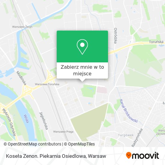 Mapa Koseła Zenon. Piekarnia Osiedlowa