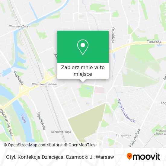 Mapa Otyl. Konfekcja Dziecięca. Czarnocki J.