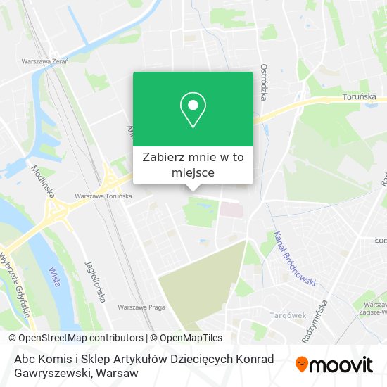 Mapa Abc Komis i Sklep Artykułów Dziecięcych Konrad Gawryszewski