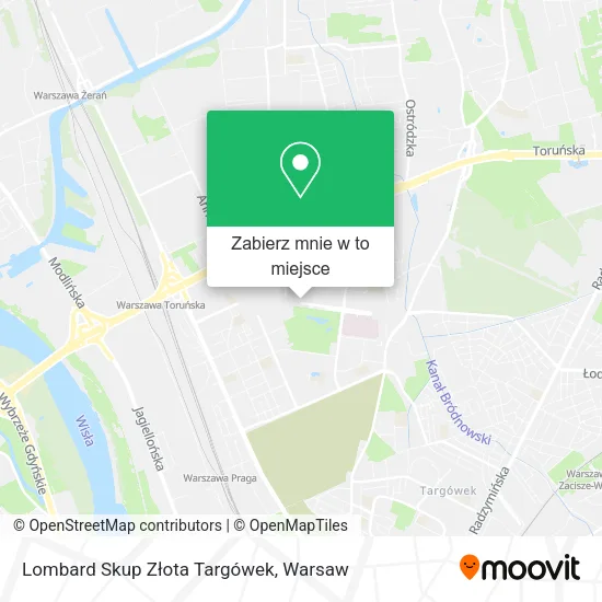 Mapa Lombard Skup Złota Targówek