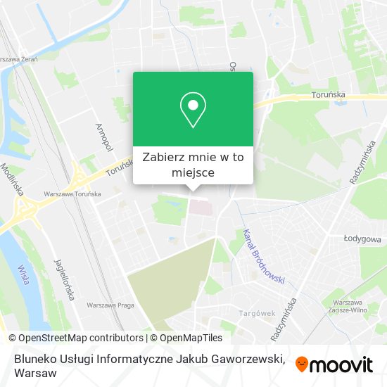 Mapa Bluneko Usługi Informatyczne Jakub Gaworzewski