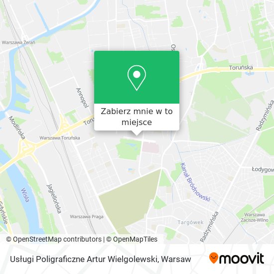 Mapa Usługi Poligraficzne Artur Wielgolewski