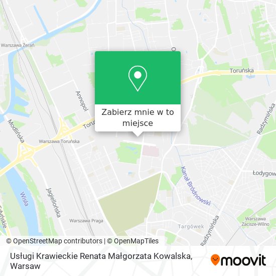 Mapa Usługi Krawieckie Renata Małgorzata Kowalska