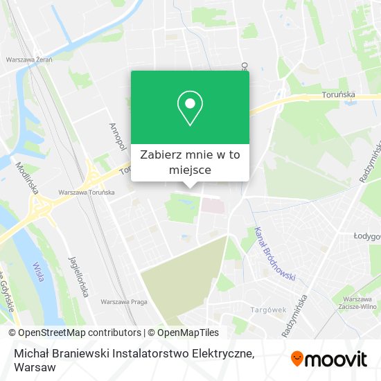 Mapa Michał Braniewski Instalatorstwo Elektryczne