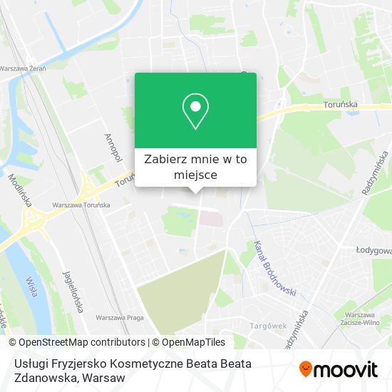 Mapa Usługi Fryzjersko Kosmetyczne Beata Beata Zdanowska