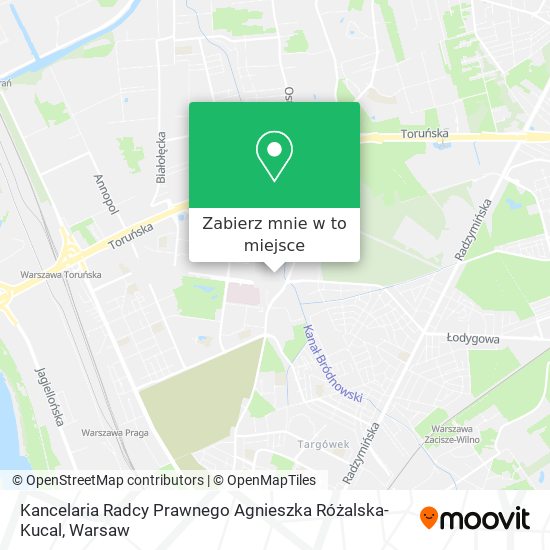 Mapa Kancelaria Radcy Prawnego Agnieszka Różalska-Kucal