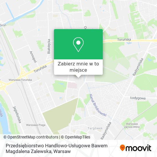 Mapa Przedsiębiorstwo Handlowo-Usługowe Bawem Magdalena Zalewska