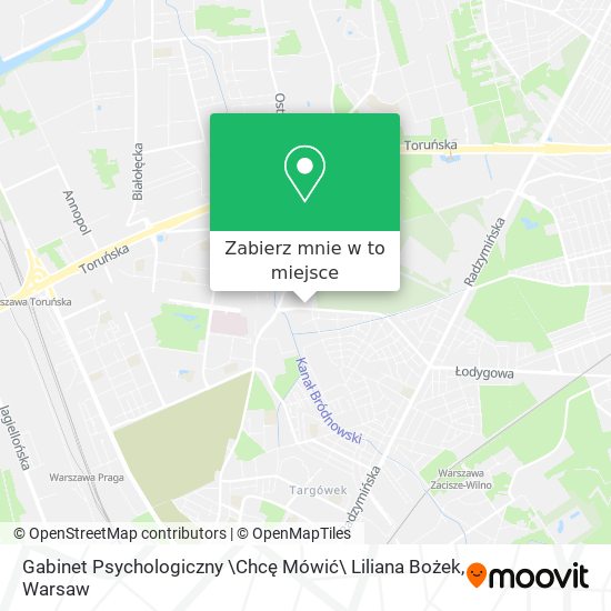 Mapa Gabinet Psychologiczny \Chcę Mówić\ Liliana Bożek