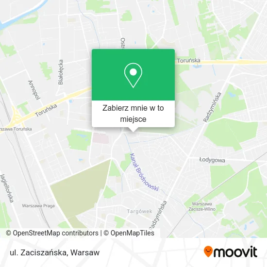 Mapa ul. Zaciszańska