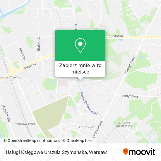 Mapa Usługi Księgowe Urszula Szymańska