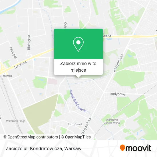 Mapa Zacisze ul. Kondratowicza