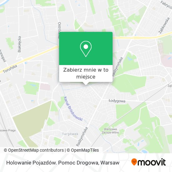 Mapa Holowanie Pojazdów. Pomoc Drogowa