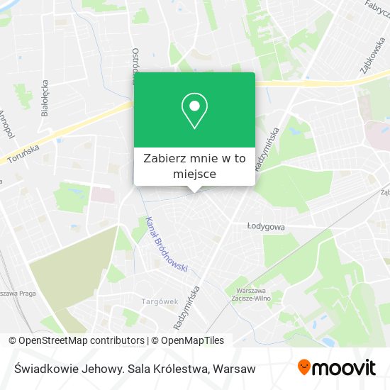 Mapa Świadkowie Jehowy. Sala Królestwa