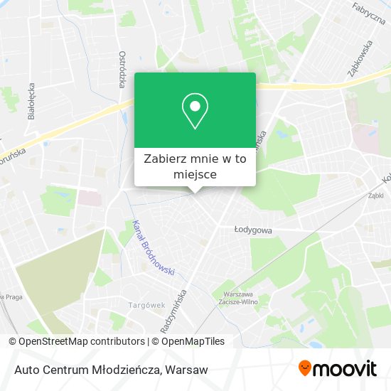 Mapa Auto Centrum Młodzieńcza