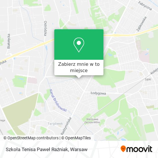 Mapa Szkoła Tenisa Paweł Raźniak