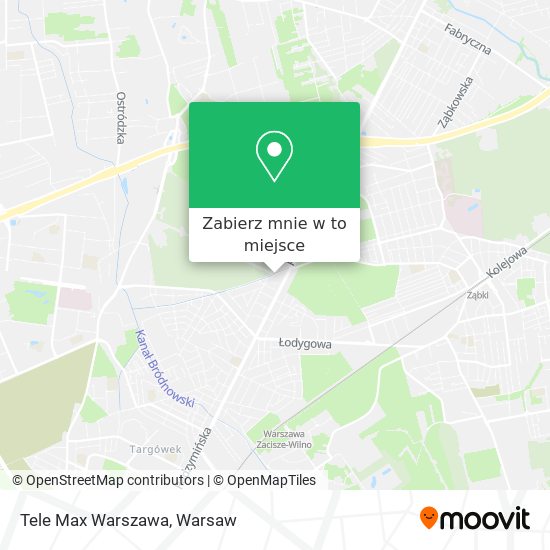 Mapa Tele Max Warszawa