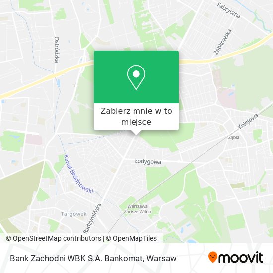 Mapa Bank Zachodni WBK S.A. Bankomat