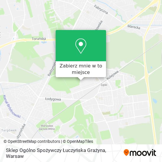 Mapa Sklep Ogólno Spożywczy Łuczyńska Grażyna