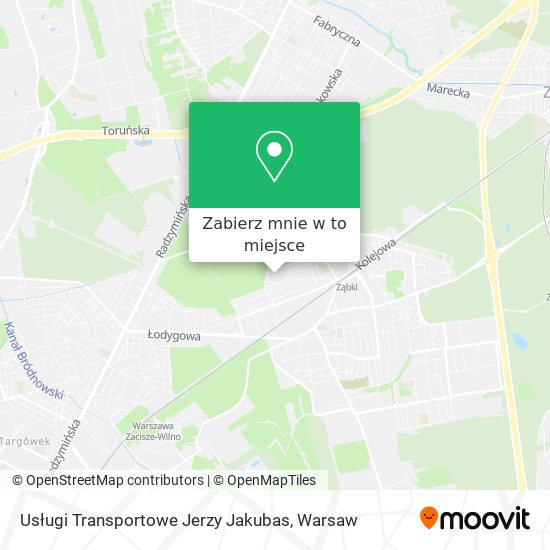 Mapa Usługi Transportowe Jerzy Jakubas