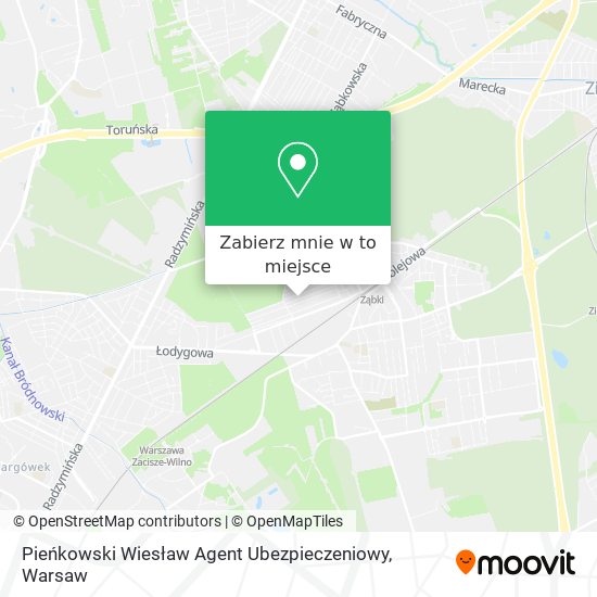 Mapa Pieńkowski Wiesław Agent Ubezpieczeniowy