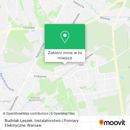 Mapa Budniak Leszek. Instalatorstwo i Pomiary Elektryczne