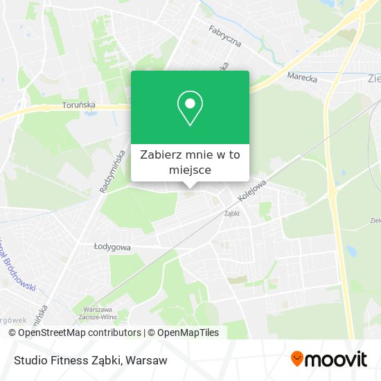 Mapa Studio Fitness Ząbki