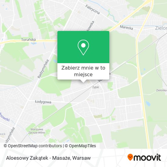 Mapa Aloesowy Zakątek - Masaże