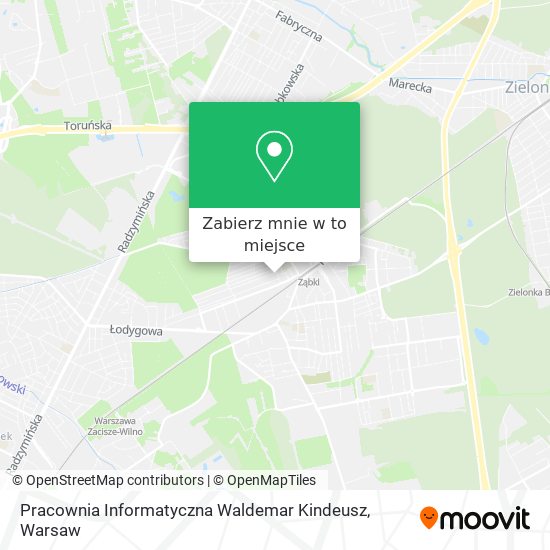 Mapa Pracownia Informatyczna Waldemar Kindeusz