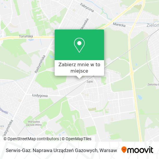 Mapa Serwis-Gaz. Naprawa Urządzeń Gazowych