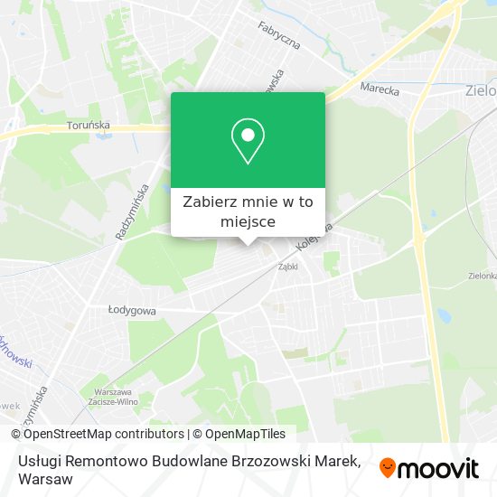 Mapa Usługi Remontowo Budowlane Brzozowski Marek