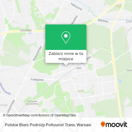 Mapa Polskie Biuro Podróży Poltourist Trans