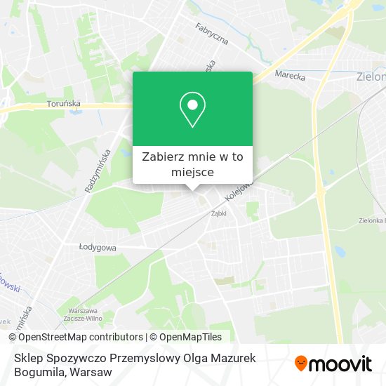 Mapa Sklep Spozywczo Przemyslowy Olga Mazurek Bogumila