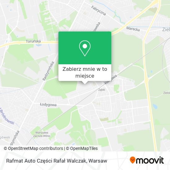 Mapa Rafmat Auto Części Rafał Walczak