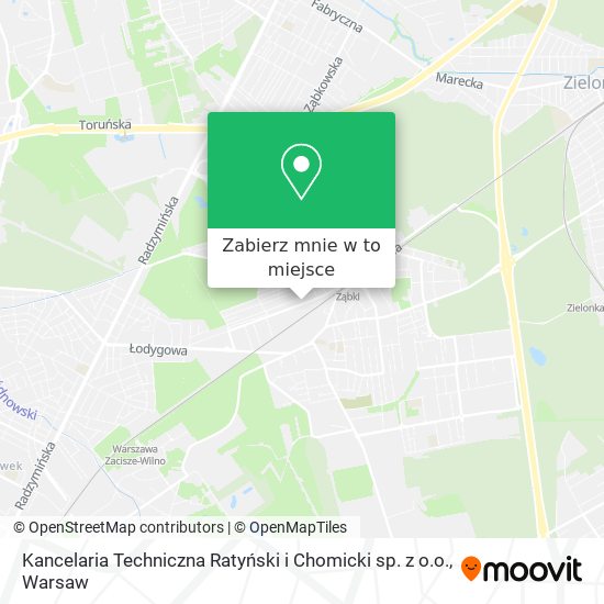 Mapa Kancelaria Techniczna Ratyński i Chomicki sp. z o.o.