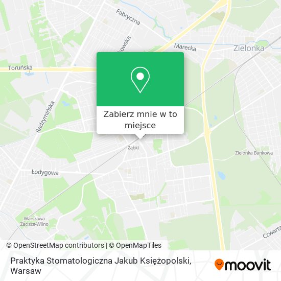 Mapa Praktyka Stomatologiczna Jakub Księżopolski