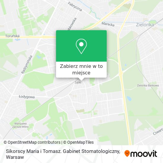 Mapa Sikorscy Maria i Tomasz. Gabinet Stomatologiczny