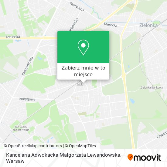 Mapa Kancelaria Adwokacka Małgorzata Lewandowska