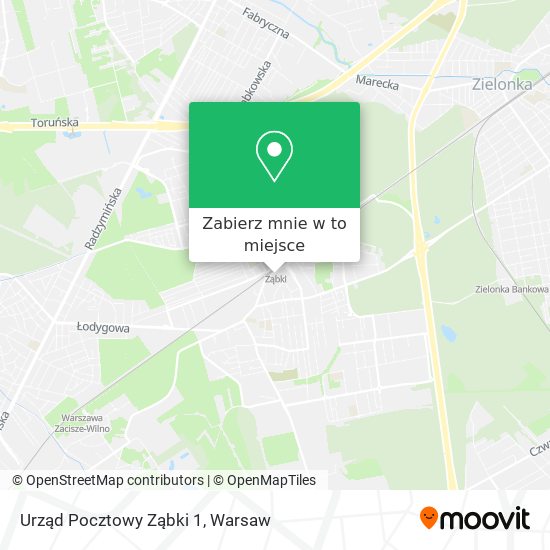 Mapa Urząd Pocztowy Ząbki 1