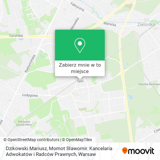 Mapa Dzikowski Mariusz, Momot Sławomir. Kancelaria Adwokatów i Radców Prawnych